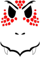 Red Ultimate Dragon Face