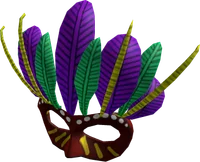 Red Mardi Gras Mask