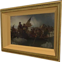 Portrait of a Hero Crossing the Delaware